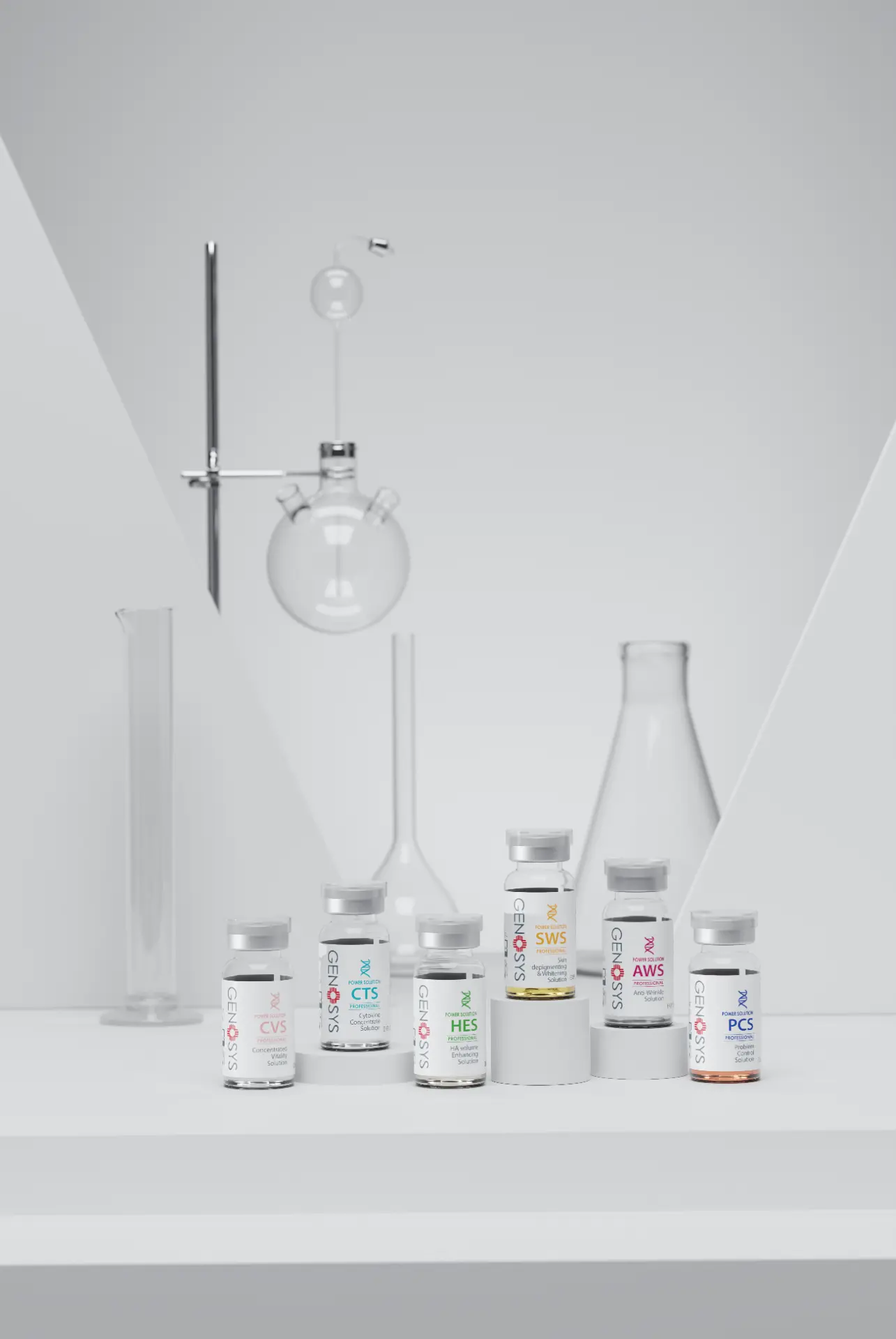 GENOSYS Power Solutions ampullen op lichte achtergrond