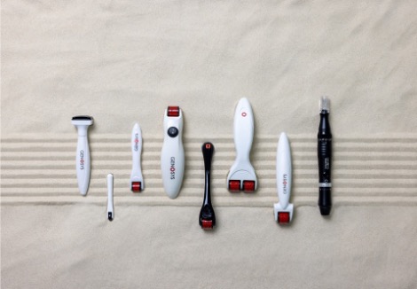 Collectie GENOSYS microneedling-rollers en pennen